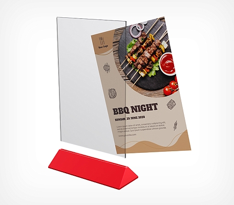 Подставка под меню с акриловым карманом COLOR MENU HOLDER