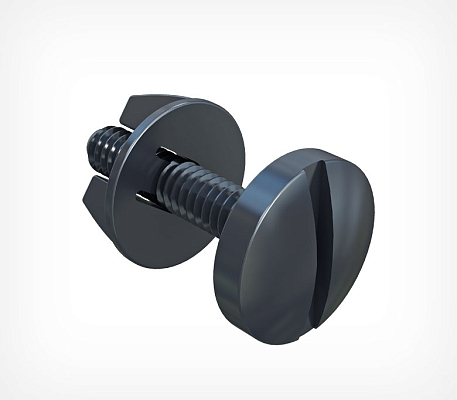Винт нажимной пластиковый с гайкой CLICK SCREW-25