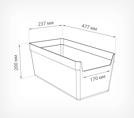 Накопитель универсальный MAXIBOX, схема, габариты
