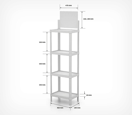 Компактный пластиковый дисплей MINIFLEX, схема, габариты