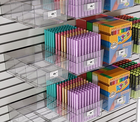 Накопитель универсальный с креплением в экономпанель и разделителями MIDIBOX-EP
