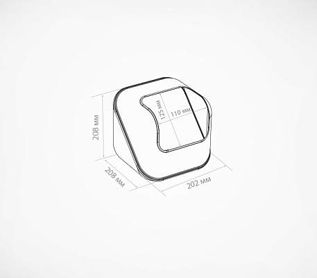 Дисплей  CUBE, схема, габариты