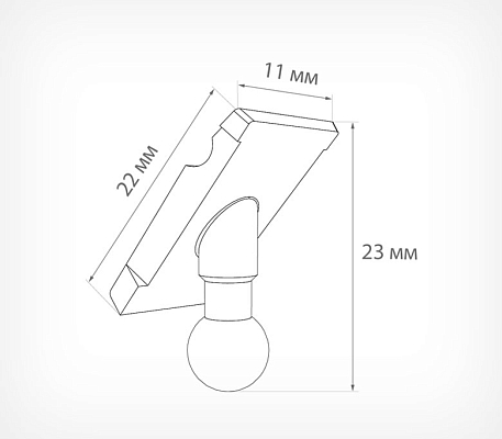 Адаптер для кассет цен PC-VL-ADAPTER, схема, габариты