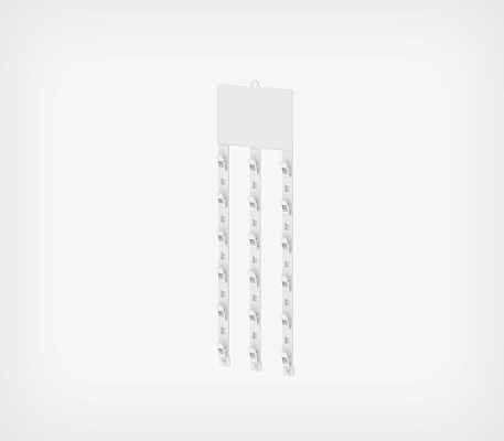 Топпер для подвесной пластиковой ленты CLIP STRIP-W-08, 100х145 мм STRIP TOP-L